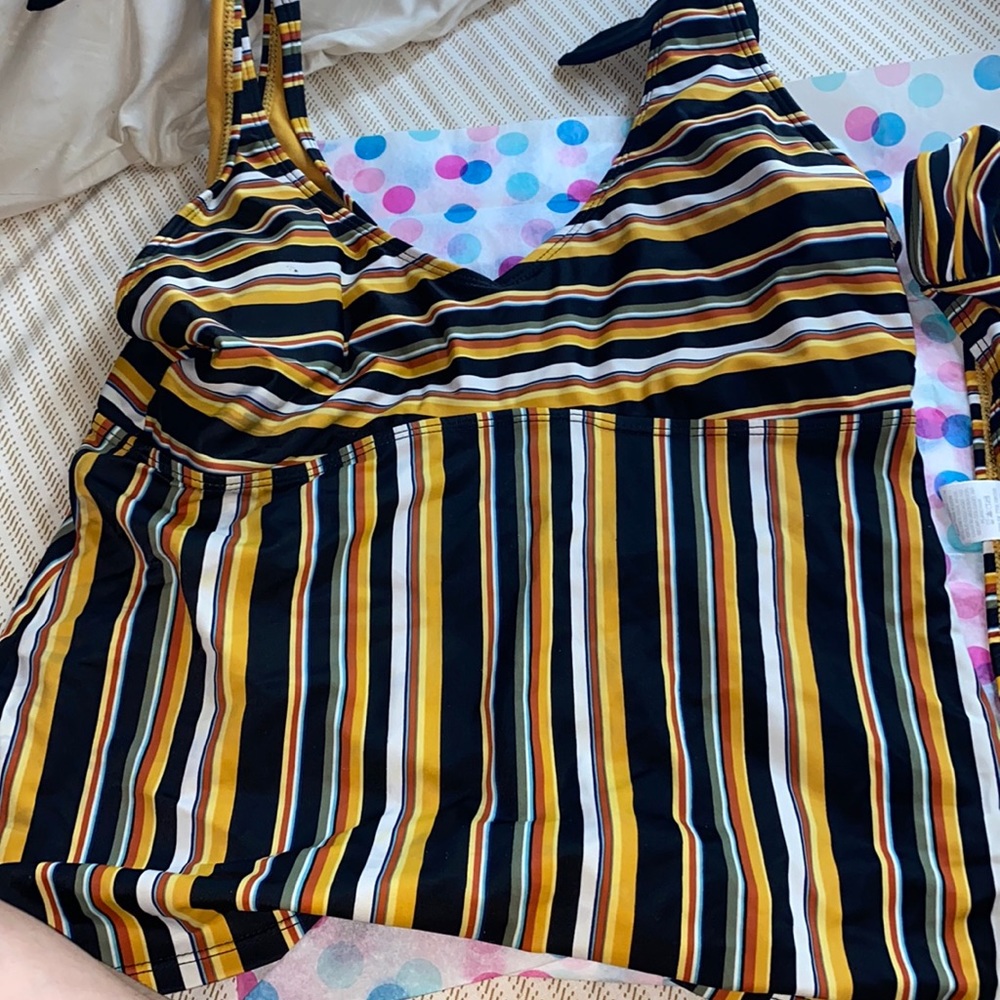 Two piece bath suit
